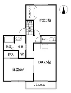 プランドール423【2階】の間取り