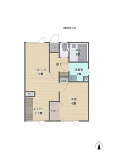 ルースキーAKEMI【2階】の間取り