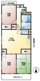 エクレール東園田【2階】の間取り