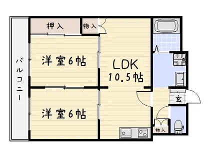 黄金ハイツ【4階】の間取り