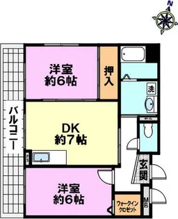 コラボK-1【203号室】の間取り