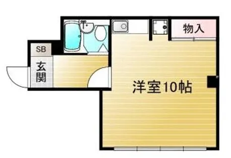 コーポ杉【201号室】の間取り