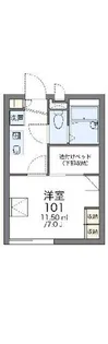 レオパレス歌敷山【204号室】の間取り