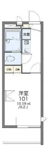 レオパレスゴールドフォルム【307号室】の間取り