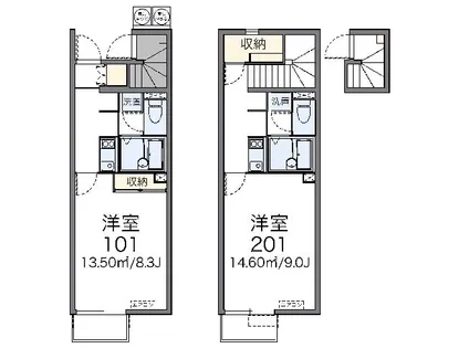 レオネクストグロリアス【101号室】の間取り