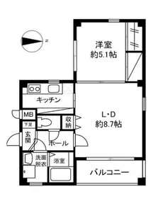 グレードルーフ甚【2階】の間取り