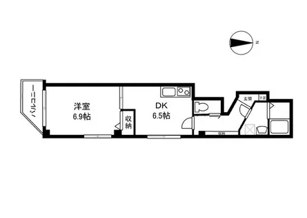 グレードルーフ甚【3階】の間取り