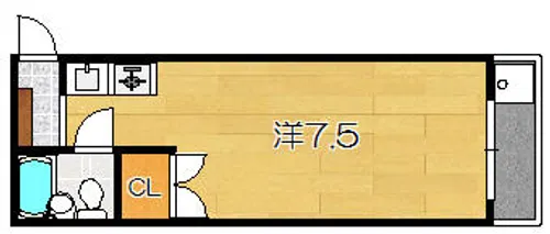 ルミナス桂【1階】の間取り