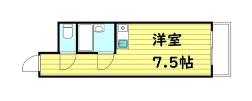 ハイツ森の宮【3階】の間取り