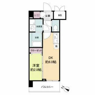 ブランシエスタ西京極【0506号室】の間取り