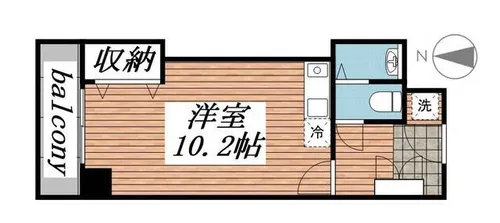 ローレルハイツ大淀二号棟【0243号室】の間取り