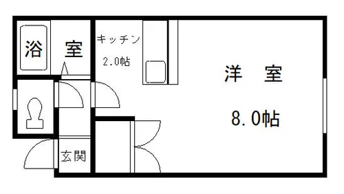 マンションイーグル【205号室】の間取り