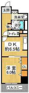 西鈴蘭台シティコート【10階】の間取り