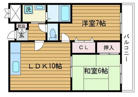 グランシャリオ千里丘【5階】の間取り
