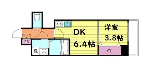 GARDENIA城東【1階】の間取り