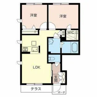 メゾン心【101号室】の間取り