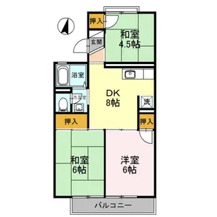 セジュール来福 B棟【103号室】の間取り