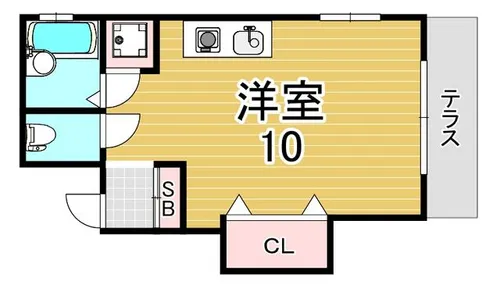 ワイズハイツ【1階】の間取り