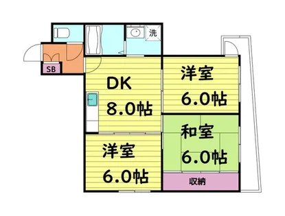 アーク玉津橋【5階】の間取り