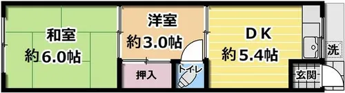 カノウビル【107号室】の間取り
