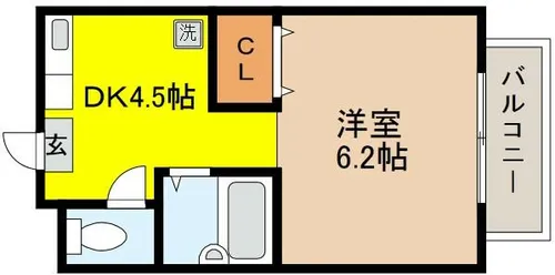 クレインハウス【2階】の間取り