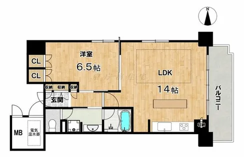 御所西夷川町アーバンライフ【5階】の間取り
