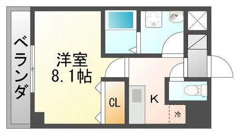 GRAZIA南河原【3階】の間取り