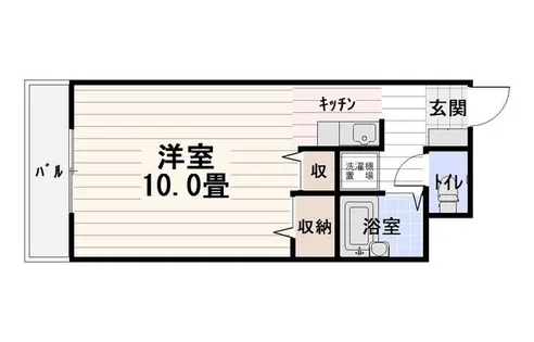 プチメゾン西新シトラス【2階】の間取り