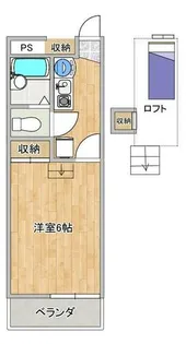 シャンテ【3階】の間取り
