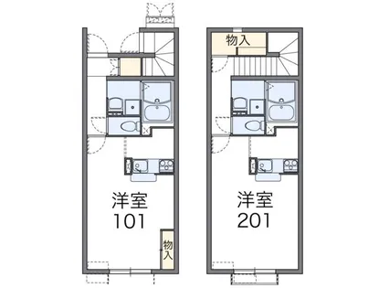 レオネクスト本城【104号室】の間取り