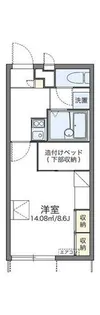 レオパレス稲荷町【205号室】の間取り