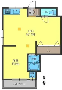 山光文化【205号室】の間取り