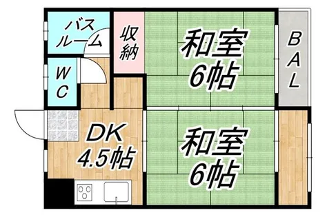 フジビル【2階】の間取り