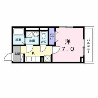 コトンヴァリ寺田町駅前【1階】の間取り