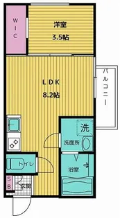 プリシェール港陽【301号室】の間取り