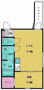 プリシェール港陽【302号室】の間取り