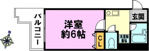 セントラムⅡ【201号室】の間取り