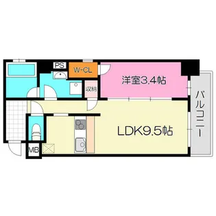 イーストレジデンス【7階】の間取り