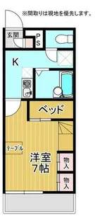 ピコ上安久【1階】の間取り