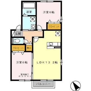 オリオン A棟【2階】の間取り