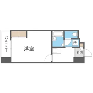 CANVASSすすきの【5階】の間取り