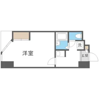 CANVASSすすきの【206号室】の間取り