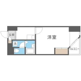 CANVASSすすきの【402号室】の間取り