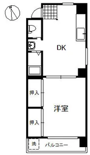 アクセスコート【5A号室】の間取り