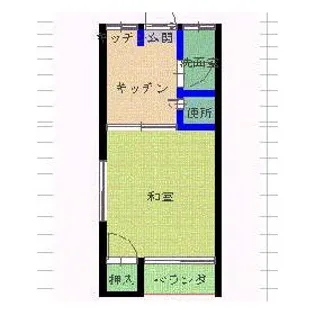 ビレッジ久栄【201号室】の間取り