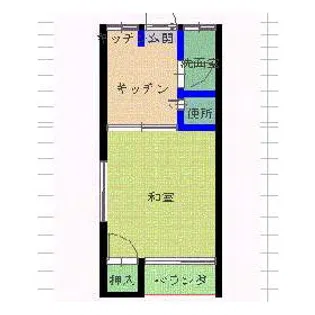 ビレッジ久栄【201号室】の間取り