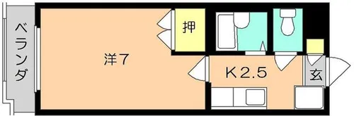 シャトレ徳力【3階】の間取り