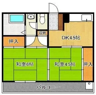 足立レジデンス【304号室】の間取り