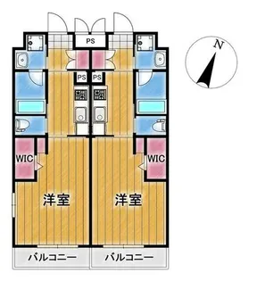 ロイヤルタワー大川中央【6階】の間取り