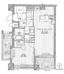 THE RESIDENCE京都 東洞院四条【4階】の間取り